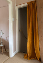 Load image into Gallery viewer, 20th century apricot velvet door curtain Penlen
