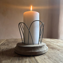 Load image into Gallery viewer, Large Swedish Antique Candle Holder
