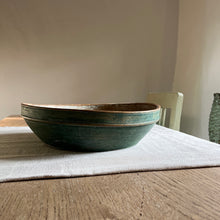 Carica l&#39;immagine nel visualizzatore di Gallery, Extra Large Swedish Antique Wooden Dough Bowl by penlen 
