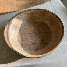 Laden Sie das Bild in den Galerie-Viewer, Swedish Wooden Dough Bowl with Original Paint
