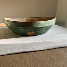 Laden Sie das Bild in den Galerie-Viewer, Swedish Wooden Dough Bowl with Original Paint
