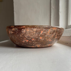 Extra Large Swedish Antique Root Bowl