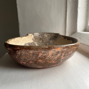 Extra Large Swedish Antique Root Bowl