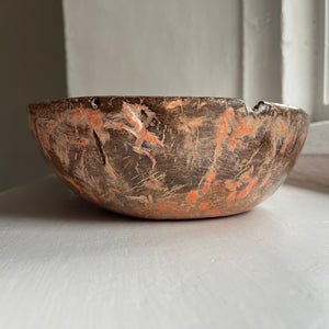 Extra Large Swedish Antique Root Bowl