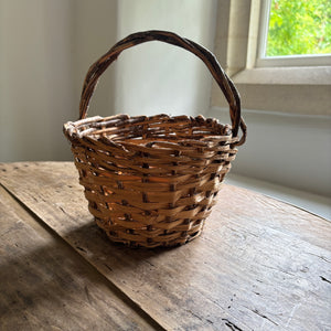 Small Swedish Birch Wood Basket