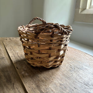 Small Swedish Birch Wood Basket