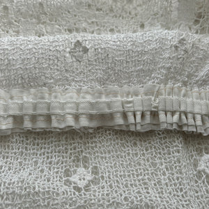 French Antique Crocheted Lace Curtains